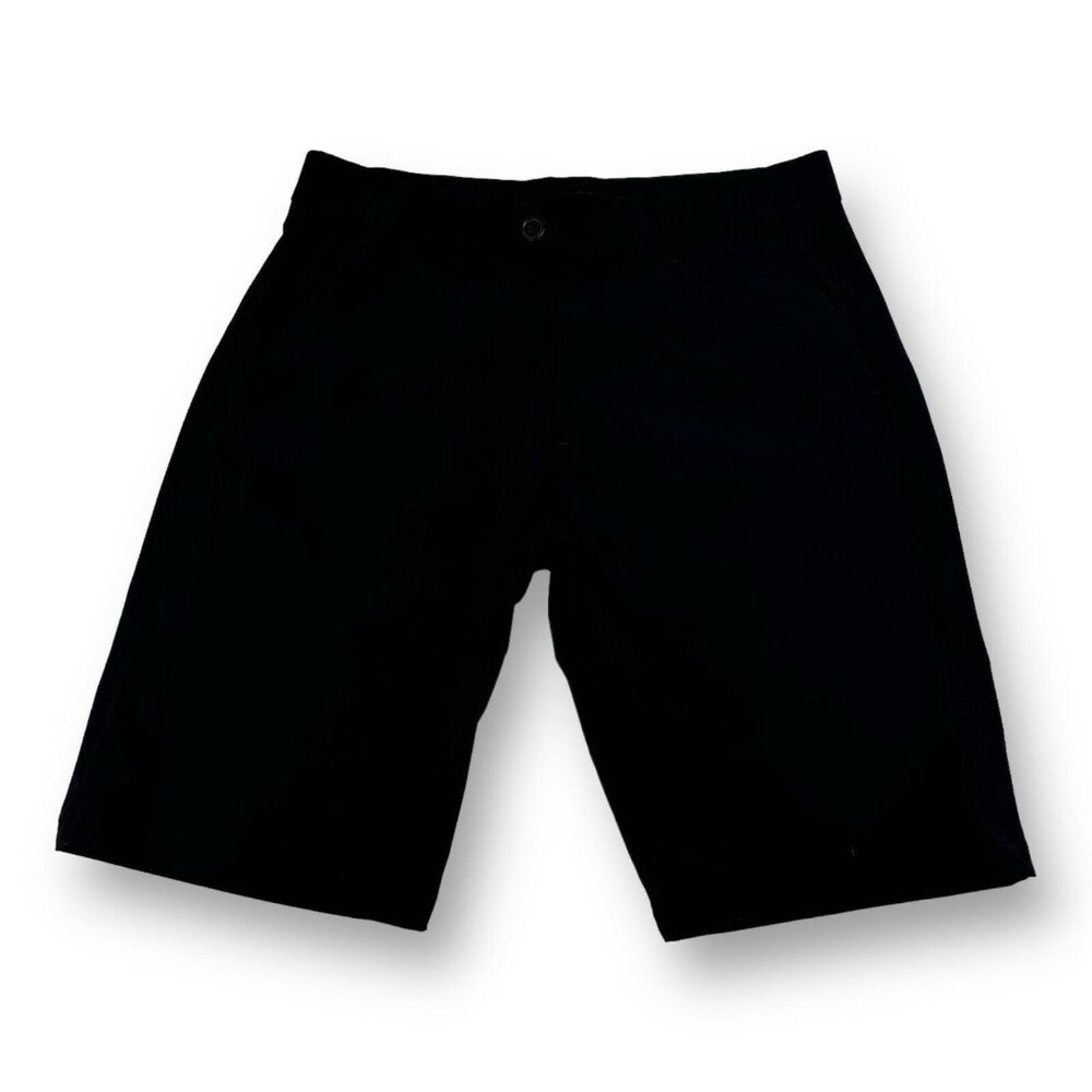 Greyson Men’s 31x10.5 Black Flat Front Golf Shorts Polyamide Elastane Blend